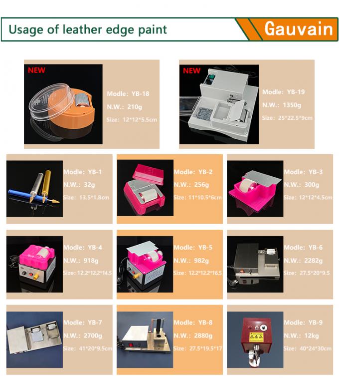 Advanced Series Water Based Polyurethane Edge Ink Different Colors Raw Edge Leather Edge Paint 14