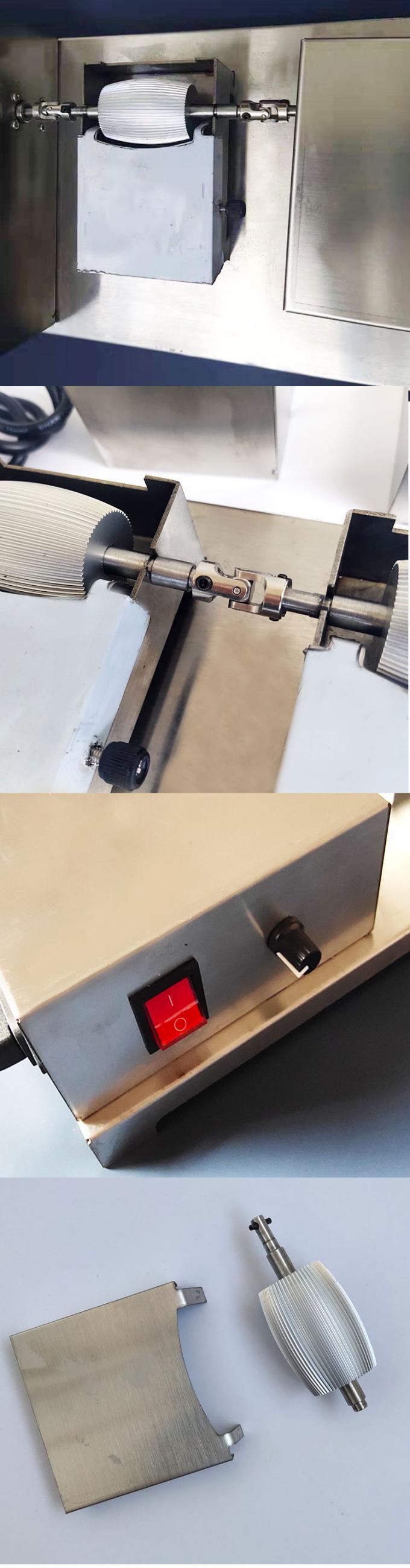 Elektrische Doppelwalze Lederfarbmaschine für Gürteltaschen 8