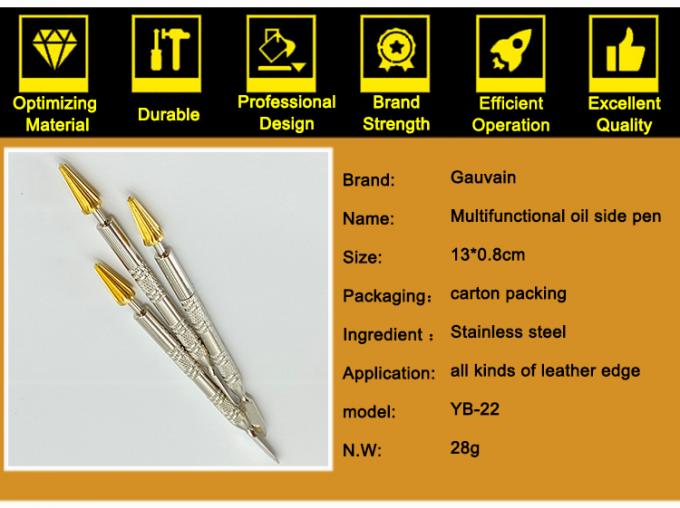 DIY Dual Head Messing Roller Leather Craft Applicator Schnelle Lederkante Malen Stift F&auml;rben Roller Kleber Schmieren Dichtung &Ouml;lb&uuml;rste 6