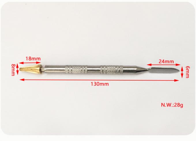 DIY Dual Head Messing Roller Leather Craft Applicator Schnelle Lederkante Malen Stift F&auml;rben Roller Kleber Schmieren Dichtung &Ouml;lb&uuml;rste 14