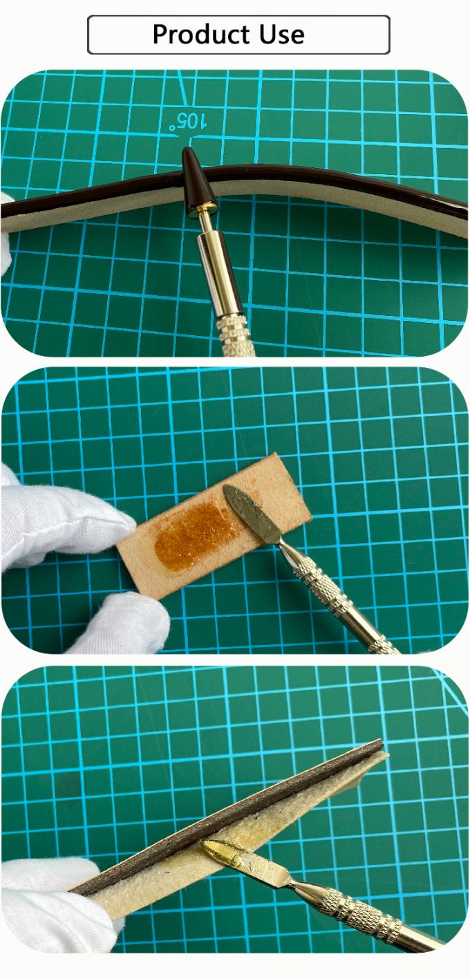 DIY Dual Head Messing Roller Leather Craft Applicator Schnelle Lederkante Malen Stift F&auml;rben Roller Kleber Schmieren Dichtung &Ouml;lb&uuml;rste 16