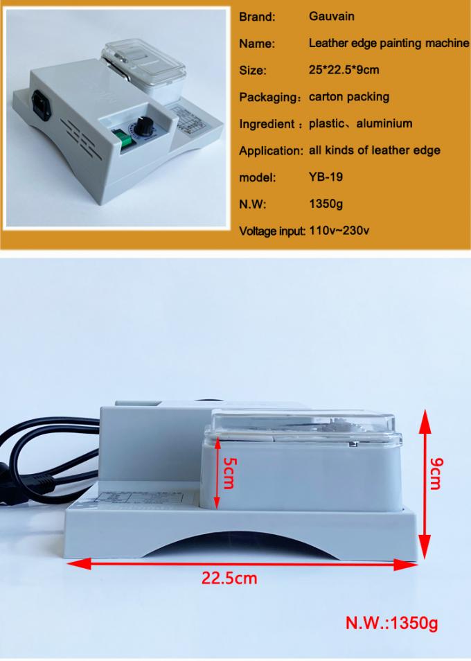 Elektrische Einseitige Leder-Kanten-F&auml;rbemaschine Halbautomatische G&uuml;rtel Kanten-F&auml;rbung Malbox 10
