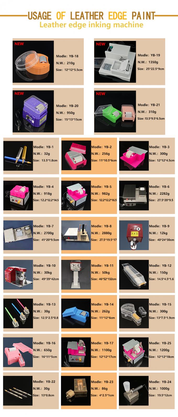 Large-capacity Bearing-less Roller Leather Edge Painting Box Leather Edge Dyeing Machine 2