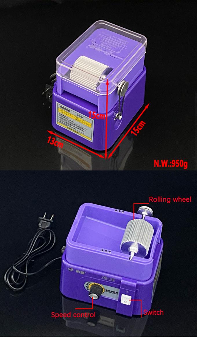 MIC Elektrischer Lederkanten-Lackierkasten, Antihaftbeschichtung, leicht zu reinigen, einfache Bedienung, Kanten-Lackiermaschine, 220 V 8