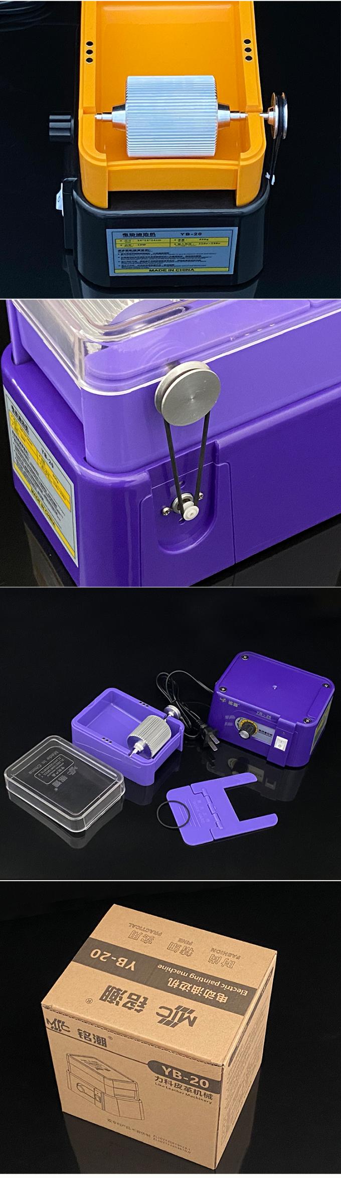 MIC Elektrischer Lederkanten-Lackierkasten, Antihaftbeschichtung, leicht zu reinigen, einfache Bedienung, Kanten-Lackiermaschine, 220 V 12