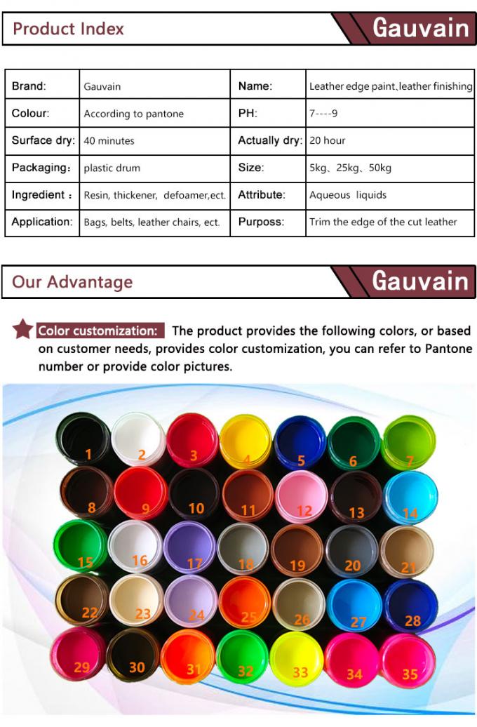 Shoes Coating Paint with Colorful Glitter Leather Edge Paint for Belts Bags 2