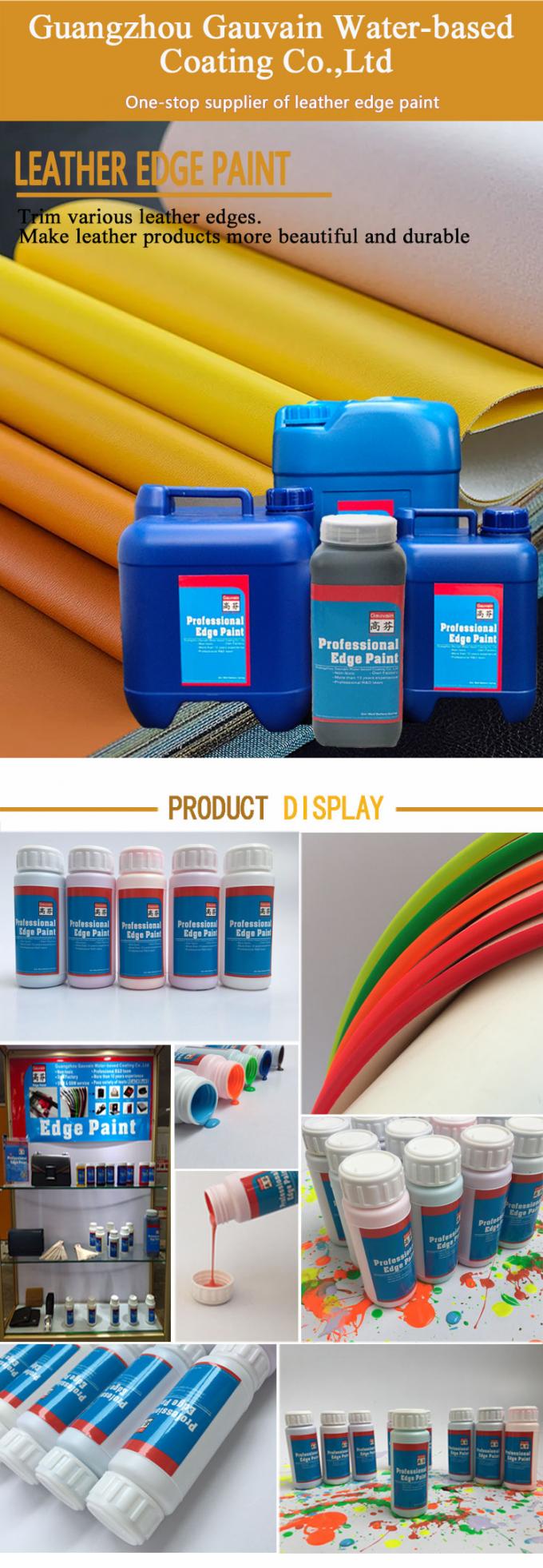 Wirtschaftliche Farben auf Wasserbasis f&uuml;r Lederg&uuml;rtel, Schuhe, Geldb&ouml;rsen und Taschen 0