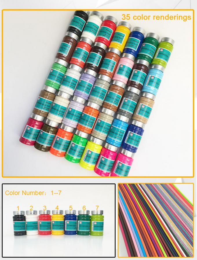Premium Series Colors Water Base Leather Edge Ink for Leather Handbags and Shoes Edge Paint 100ml/bottle 8