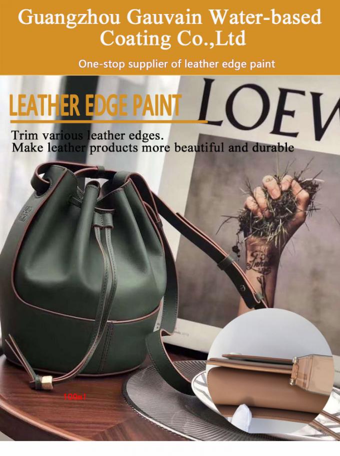 Professionelle Wasser-basierte Naturleder PU Gürtel Handtaschen Bemerkenswerte Haftung Rand Farbstoff 0