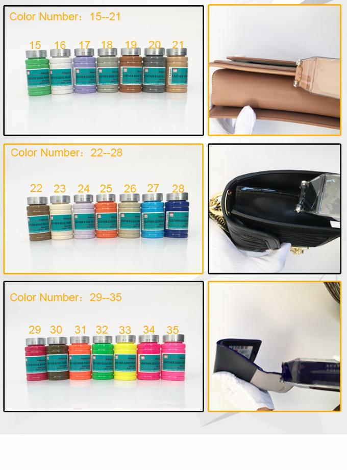 Professionelle Wasser-basierte Naturleder PU Gürtel Handtaschen Bemerkenswerte Haftung Rand Farbstoff 10