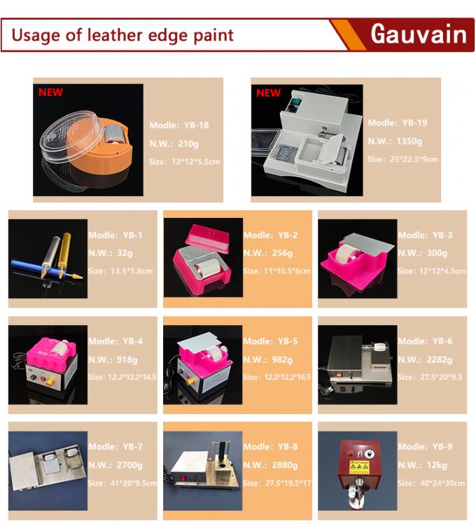 Economic Series Water Based Leather Edge Ink Different Colors One-time Coating Fullness Leather Edge Paint 18