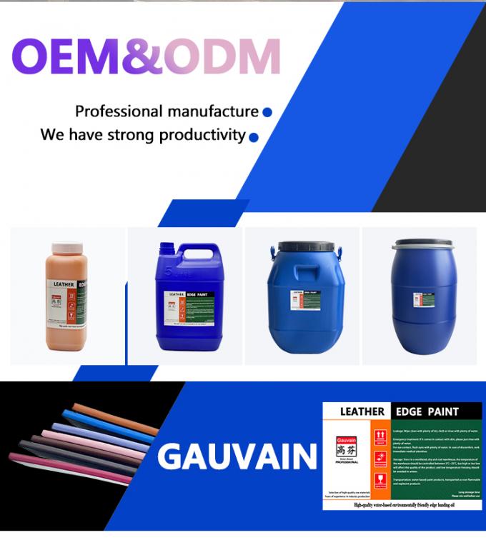 Wholesale Water Based Leather Edge Oil for Shoes Bags Belts Acrylic Leather Edge Dye Coloring Paint 2