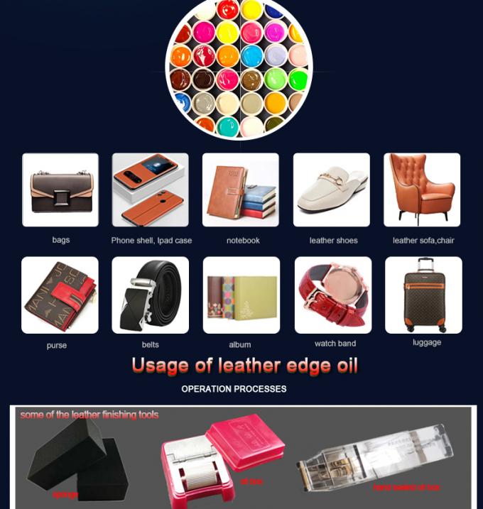Hochwertiges Kreatives DIY-Wasser-basierte Leder-Kanten-Beschichtung Farbe Fl&uuml;ssige Farbe Farbe professioneller Hersteller 14