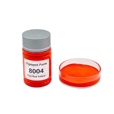 Pigment auf Wasserbasis Fluo Rotgelb Pigment für Farben Tinten Textildruck/Fluoreszenz-Serie Flüssige Farbpaste