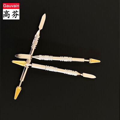 DIY Dual Head Messing Roller Leather Craft Applicator Schnelle Lederkante Malen Stift Färben Roller Kleber Schmieren Dichtung Ölbürste
